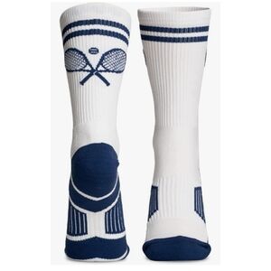 ChalkTalkSPORTS Tennis Crew Socks - Crossed Racquets